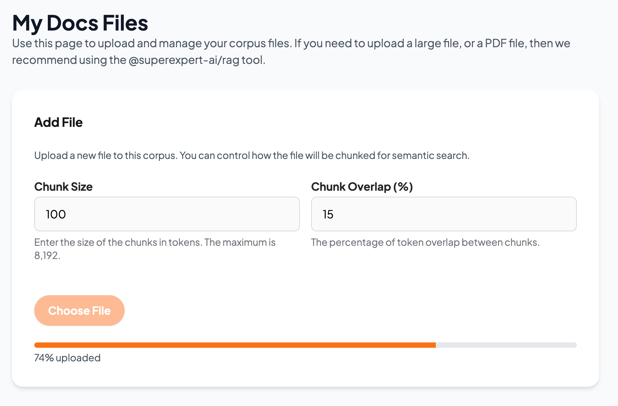 Web Interface